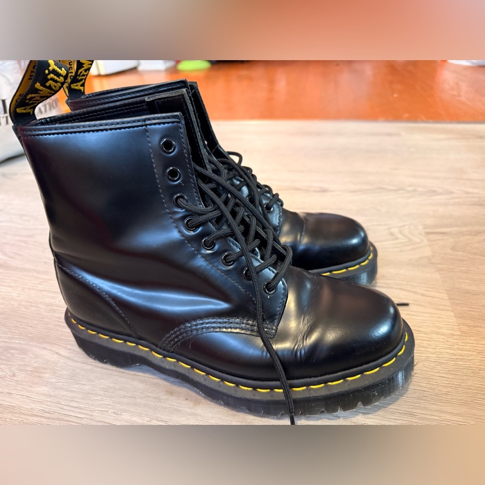 Dr. Martens 1460 BEX Smooth Leather Black Leather Lace-Up Boots